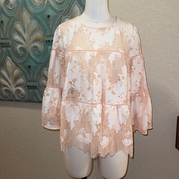 Current Air Tops - Anthropologie Current Air LA Women’s Blouse M